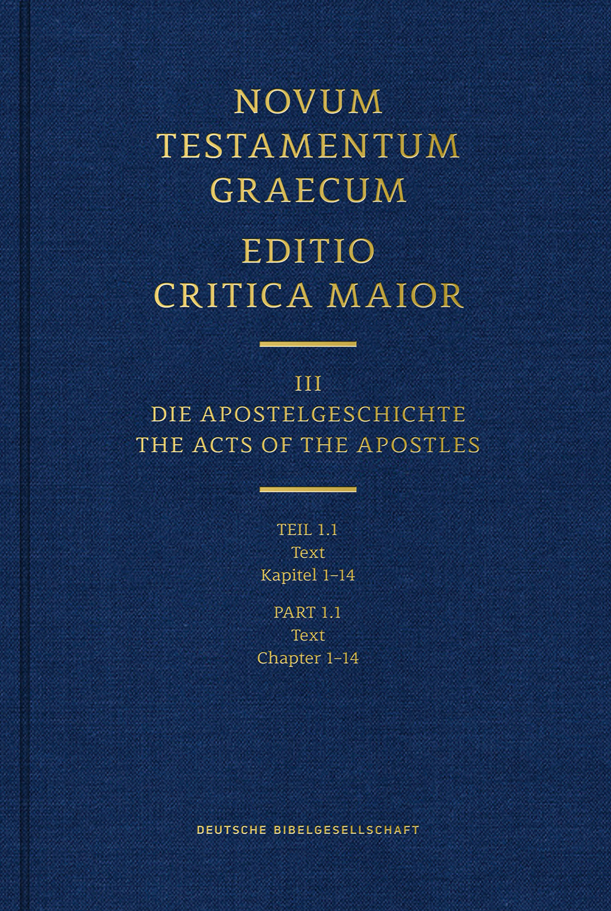 Novum Testamentum Graecum Editio Critica Maior, Vol. III/1.1 (Text 1) 5609